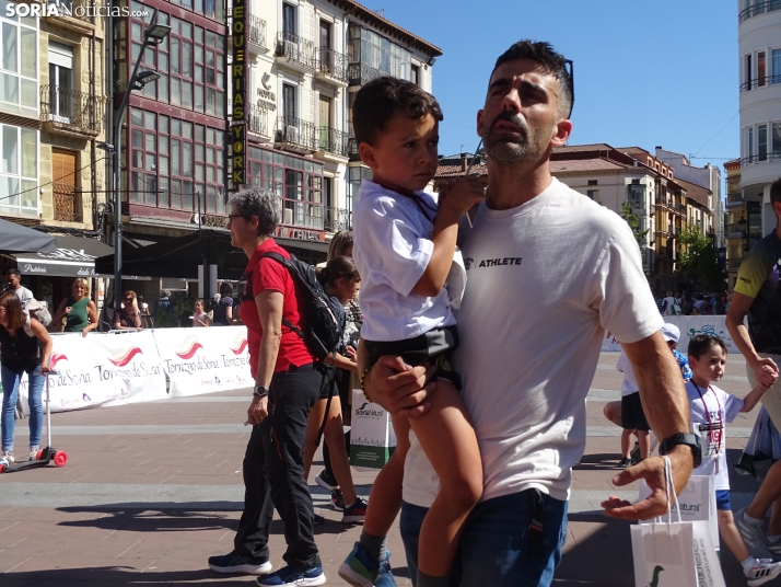 Una imagen del mediodía de este sábado en el centro de Soria. /PC