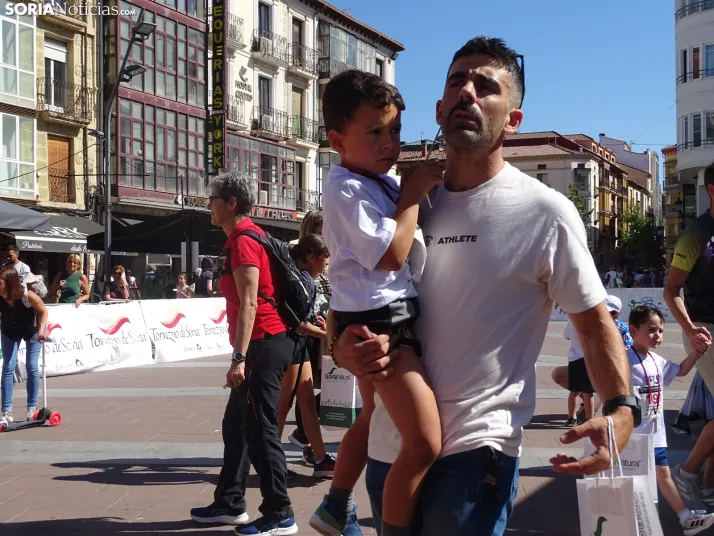 Una imagen del mediodía de este sábado en el centro de Soria. /PC