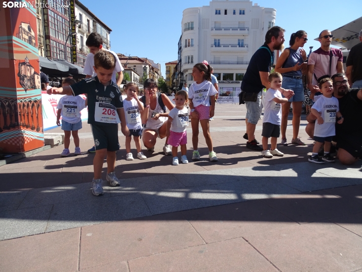 Una imagen del mediodía de este sábado en el centro de Soria. /PC