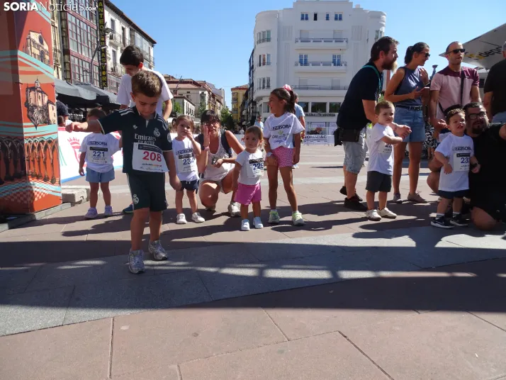 Una imagen del mediodía de este sábado en el centro de Soria. /PC