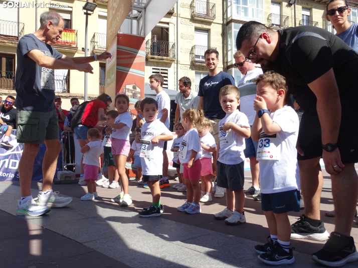 Una imagen del mediodía de este sábado en el centro de Soria. /PC