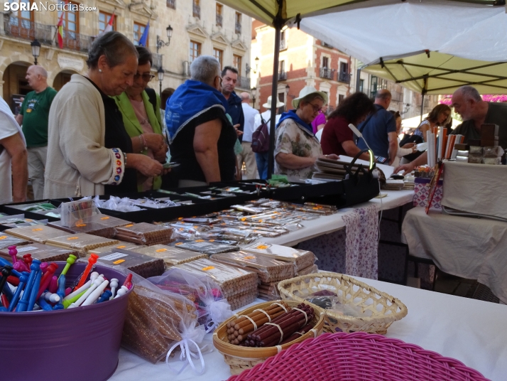 Una imagen de la plaza Mayor esta mañana de domingo. /PC