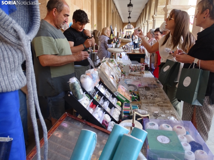 Una imagen de la plaza Mayor esta mañana de domingo. /PC