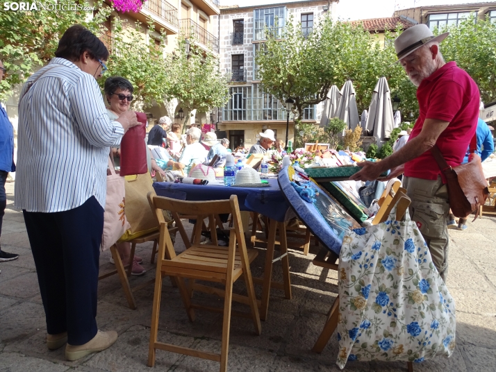 Una imagen de la plaza Mayor esta mañana de domingo. /PC