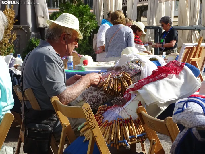 Una imagen de la plaza Mayor esta mañana de domingo. /PC