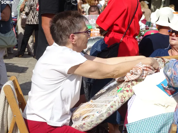 Una imagen de la plaza Mayor esta mañana de domingo. /PC