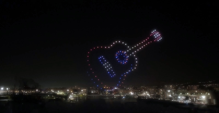 Centenares de drones, visibles a 1 km, iluminarán el cielo de Ólvega a 120 metros de altura