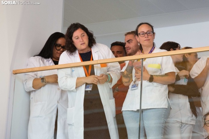 El Rey Felipe VI en el Hospital de Soria