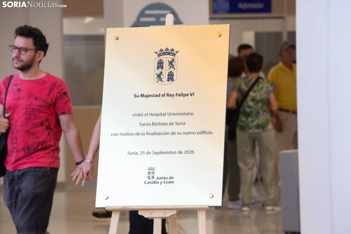 El Rey Felipe VI en el Hospital de Soria