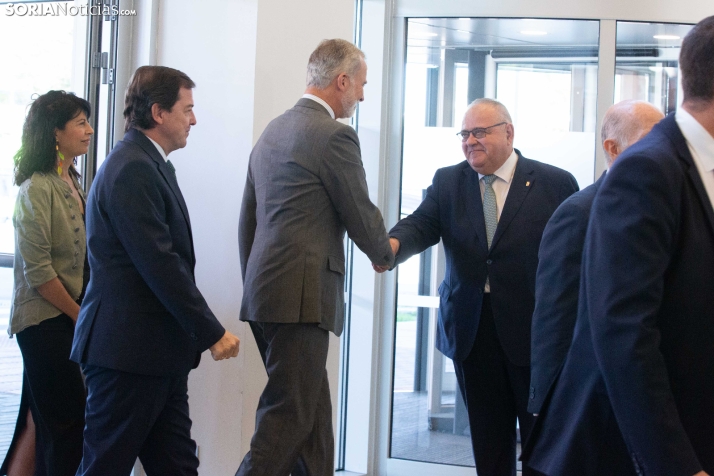 El Rey Felipe VI en el Hospital de Soria