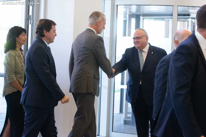 El Rey Felipe VI en el Hospital de Soria
