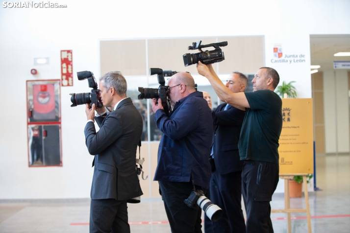 El Rey Felipe VI en el Hospital de Soria