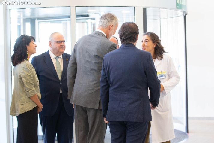 El Rey Felipe VI en el Hospital de Soria