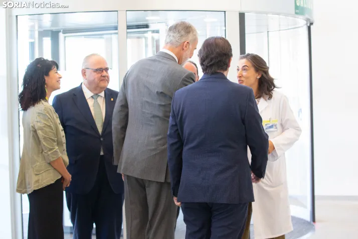 El Rey Felipe VI en el Hospital de Soria