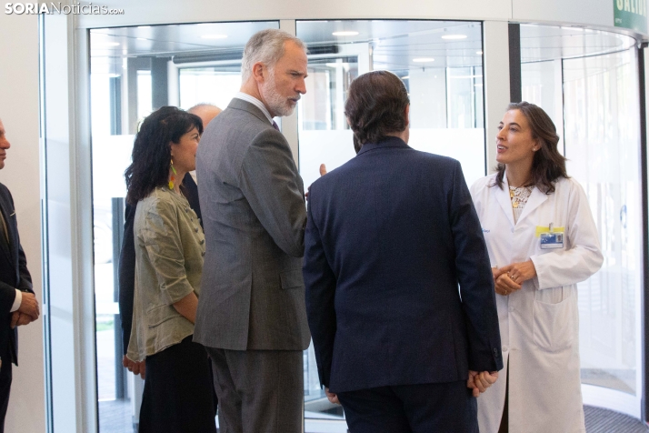 El Rey Felipe VI en el Hospital de Soria