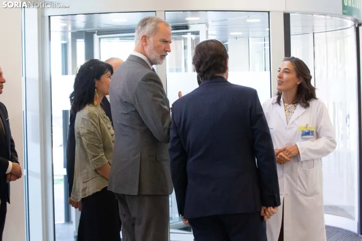 El Rey Felipe VI en el Hospital de Soria