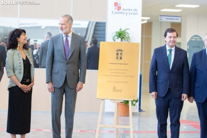 El Rey Felipe VI en el Hospital de Soria
