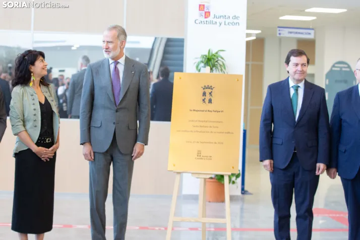 El Rey Felipe VI en el Hospital de Soria