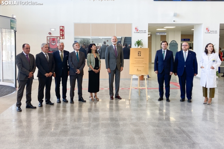 El Rey Felipe VI en el Hospital de Soria