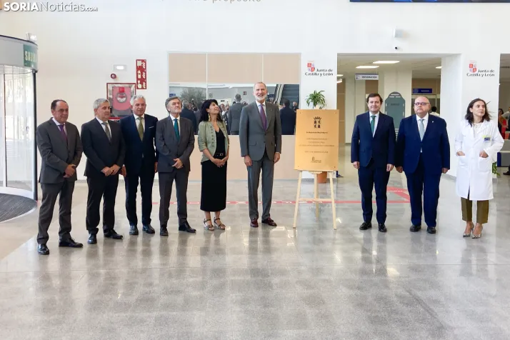 El Rey Felipe VI en el Hospital de Soria