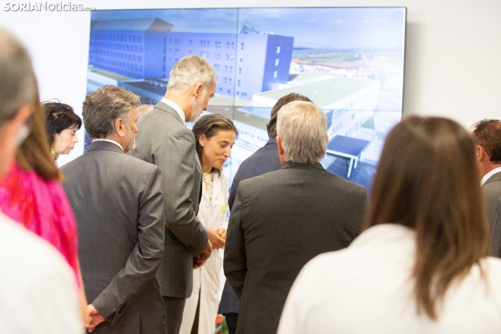 El Rey Felipe VI en el Hospital de Soria