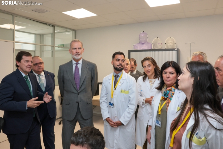 El Rey Felipe VI en el Hospital de Soria