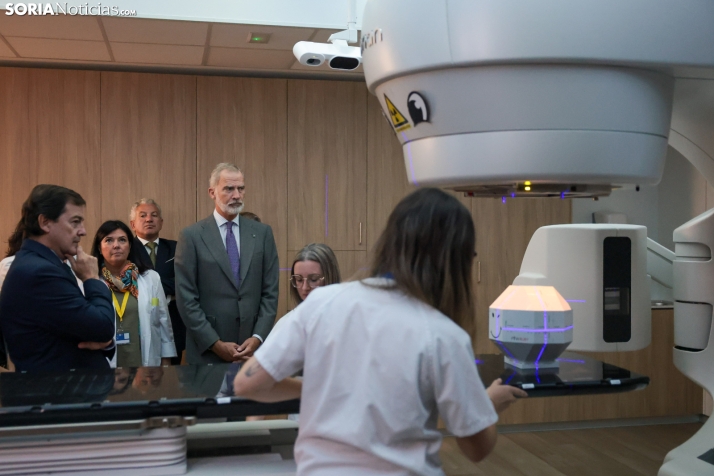 El Rey Felipe VI en el Hospital de Soria