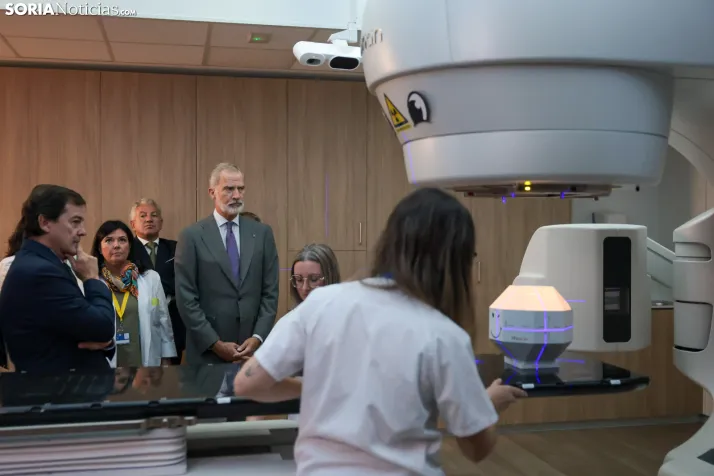 El Rey Felipe VI en el Hospital de Soria