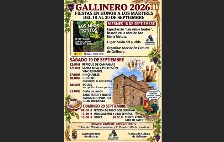Gallinero une teatro de Ana María Matute y juegos tradicionales en sus fiestas