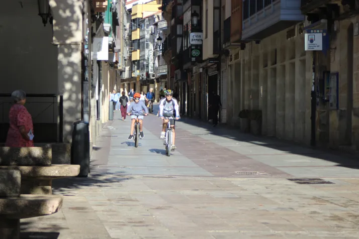 Las bicicletas invaden el centro de Soria