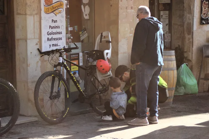 Las bicicletas invaden el centro de Soria