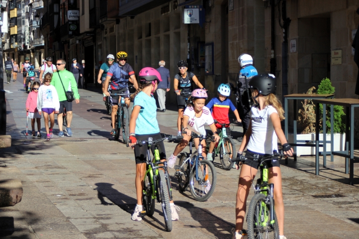 Las bicicletas invaden el centro de Soria