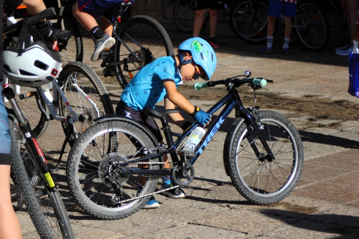 Las bicicletas invaden el centro de Soria