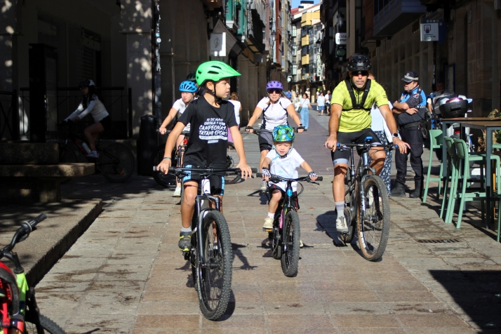 Las bicicletas invaden el centro de Soria
