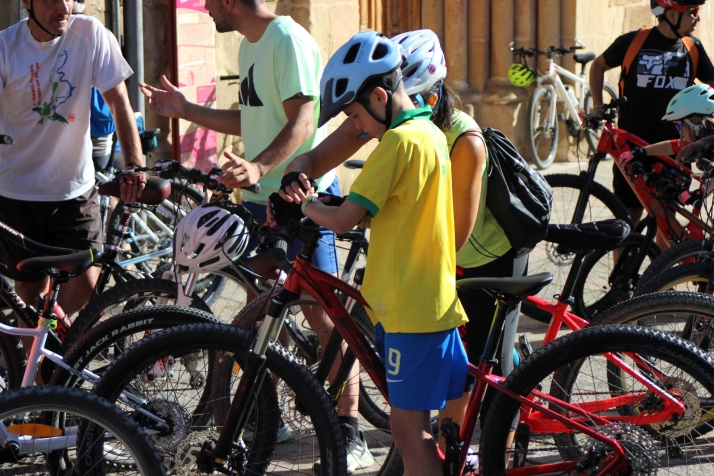 Las bicicletas invaden el centro de Soria