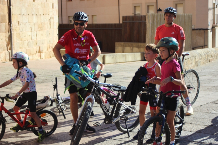 Las bicicletas invaden el centro de Soria