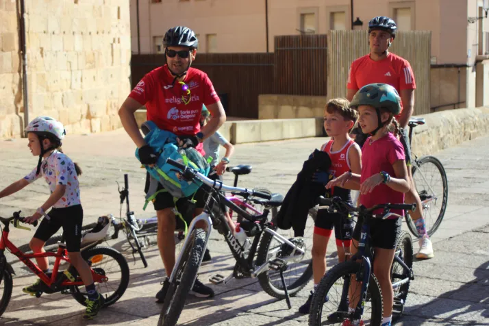 Las bicicletas invaden el centro de Soria