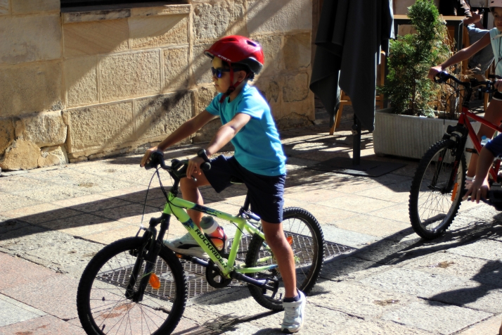 Las bicicletas invaden el centro de Soria