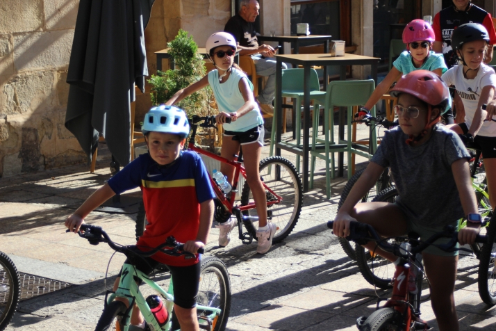Las bicicletas invaden el centro de Soria