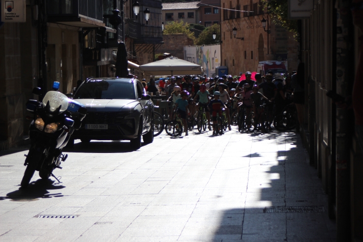 Las bicicletas invaden el centro de Soria