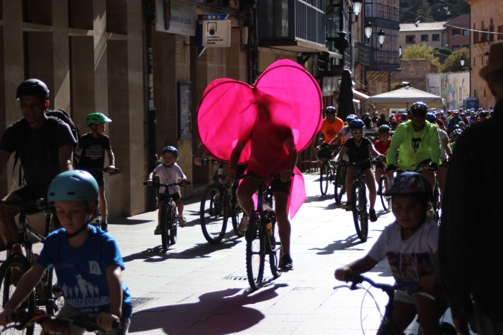Las bicicletas invaden el centro de Soria