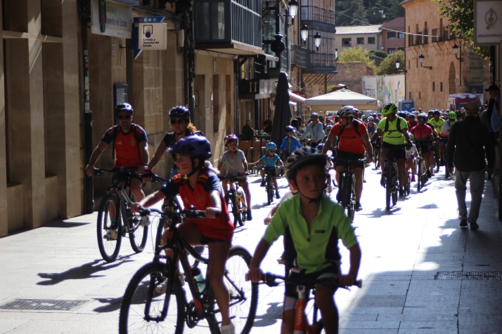 Las bicicletas invaden el centro de Soria