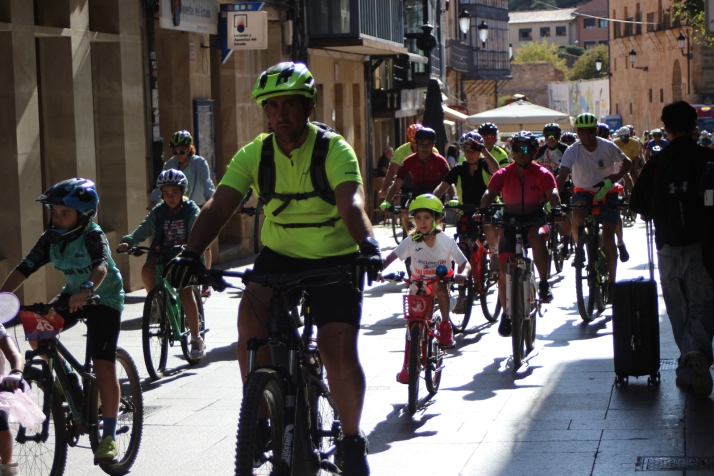 Las bicicletas invaden el centro de Soria