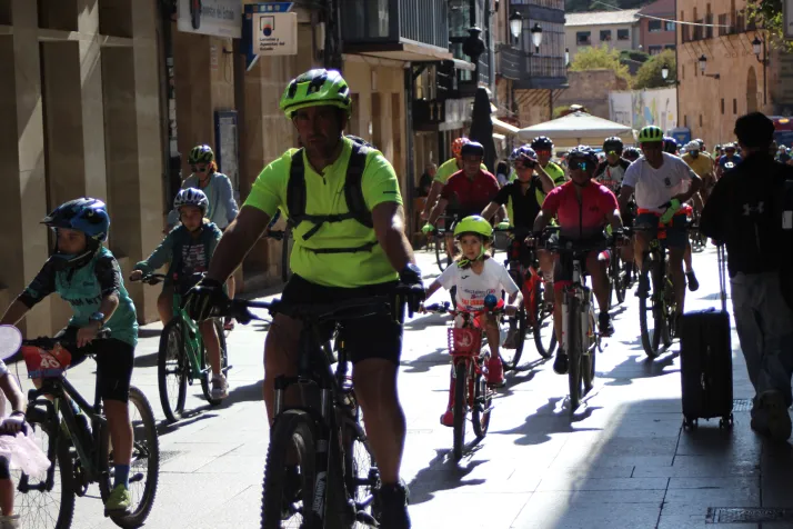 Las bicicletas invaden el centro de Soria