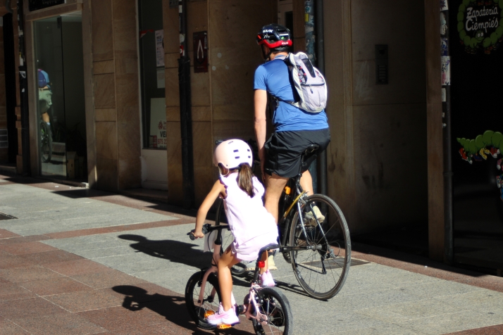 Las bicicletas invaden el centro de Soria