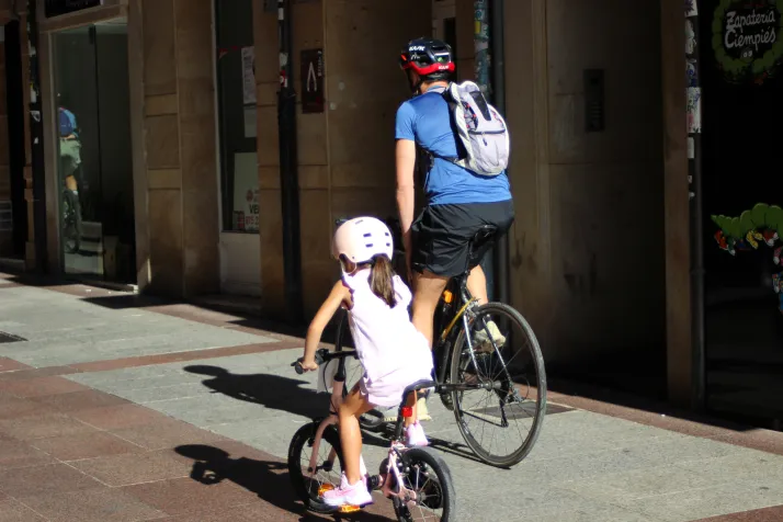 Las bicicletas invaden el centro de Soria