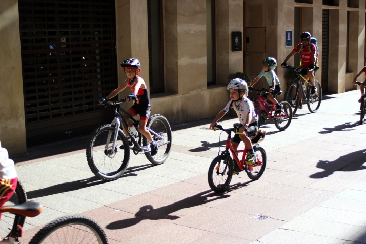 Las bicicletas invaden el centro de Soria
