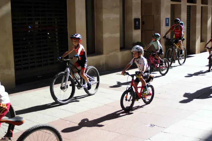 Las bicicletas invaden el centro de Soria