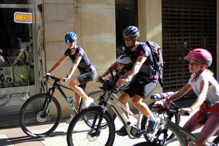 Las bicicletas invaden el centro de Soria