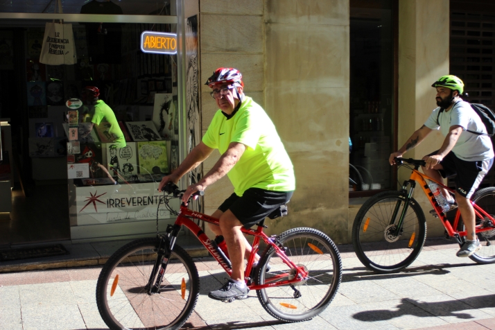Las bicicletas invaden el centro de Soria